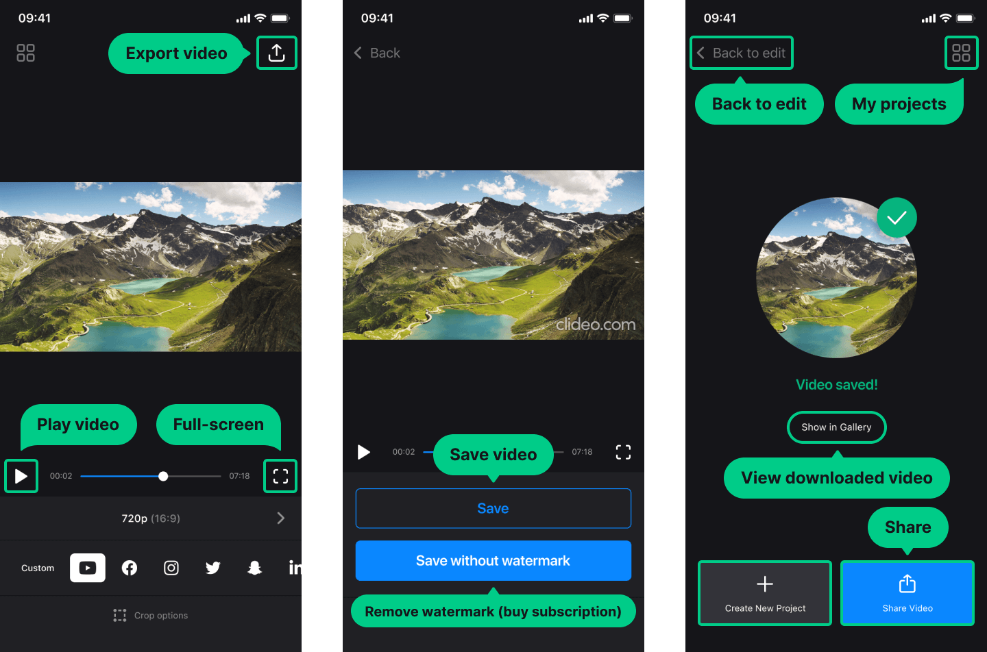 Save video in resize and crop video app